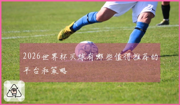 2026世界杯买球有哪些值得推荐的平台和策略