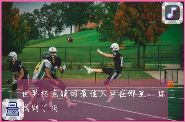 世界杯竞猜的最佳入口在哪里，你找到了吗